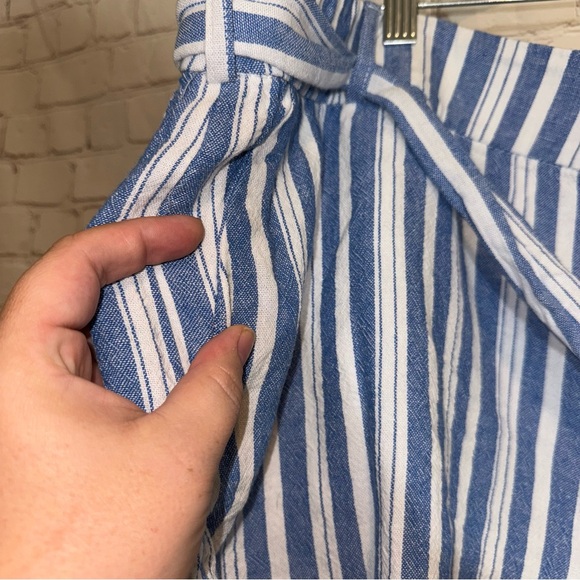LANE BRYANT Linen Blend Striped Shorts, Size 28, NWOT - Picture 3 of 9